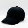 Cavalière noire Casquette en laine et cachemire Headoniste en velour de laine