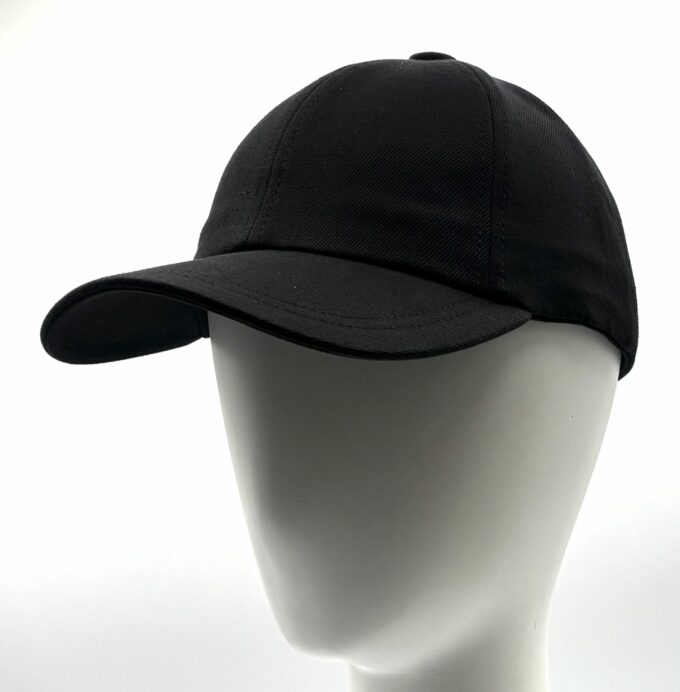 Lago Noir Casquette baseball en coton forme souple fabriquée en France