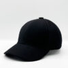 Casquette noire en laine vierge super 100 D