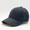 casquette en laine carreaux bleu fabriquée en france