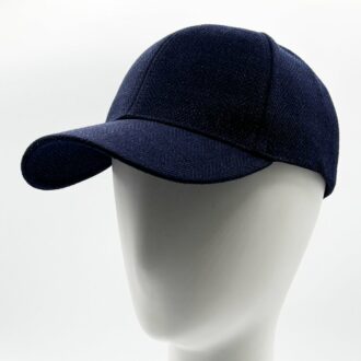 Casquette baseball en laine merinos marine