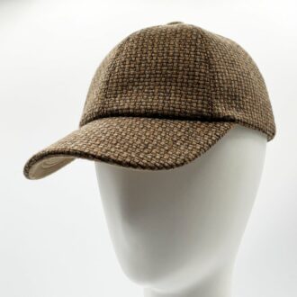 casquette en laine cachemire tweed