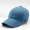 Lino bleu acier casquette baseball en lin bleue fabriquée en france