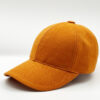 Lino orange casquette baseball en lin orange fabriquée en france