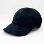 Casquette en laine alpaga noire