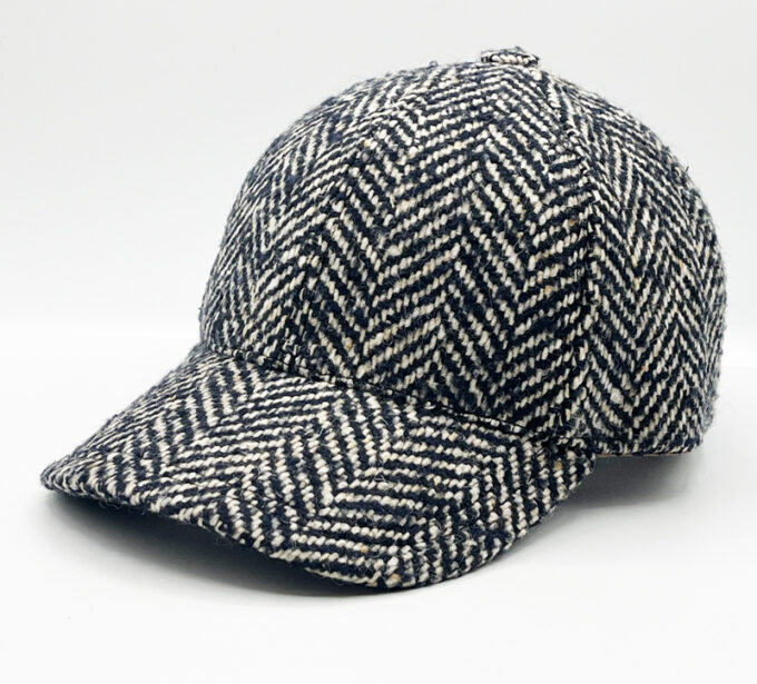 Patterson marine casquette baseball en laine dessin chevron