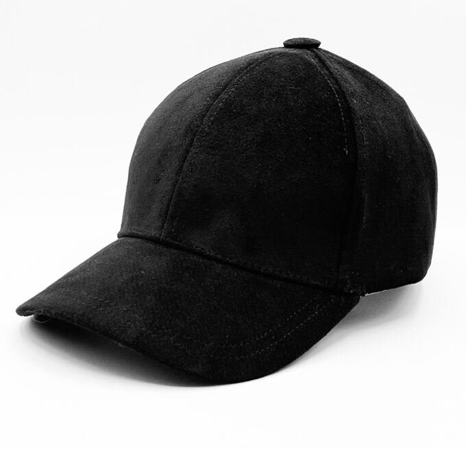 Palatine noir casquette baseball velours ras coloris noir
