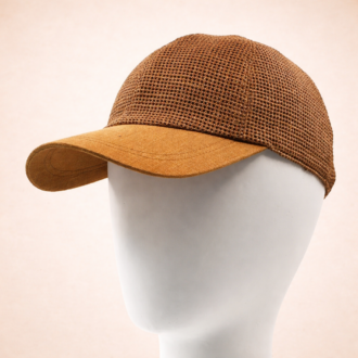 Casquette baseball cabnnelle en coton et lin fabriquée en france