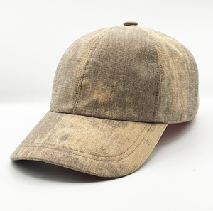 Casquette en coton tye and dye beige