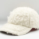 casquette baseball en laine mohair bouclette