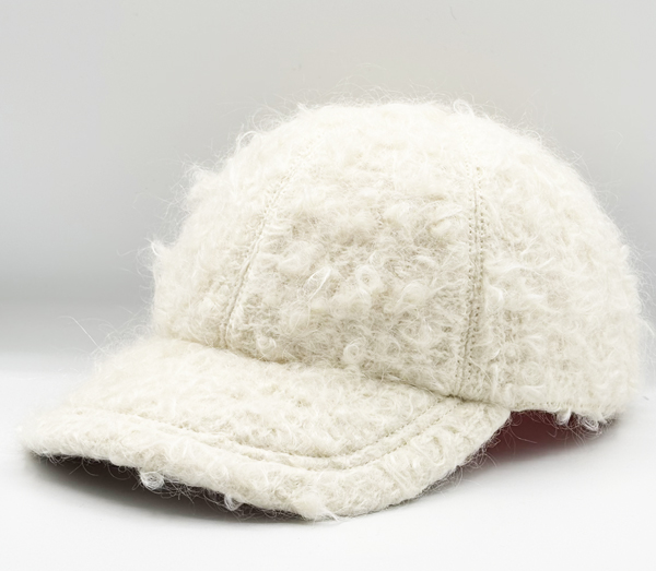 Mammouth casquette baseball en laine mohair bouclette